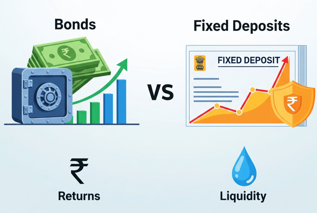 bonds and fixed deposits: